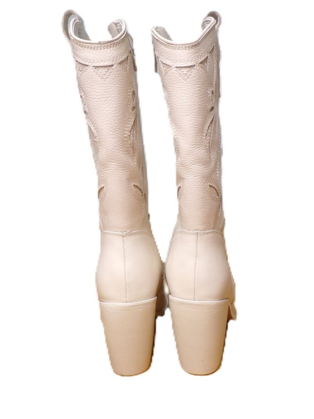 🆕 VINCE CAMUTO Alisah Western Boot 8.5 Off-White - Picture 8 of 9